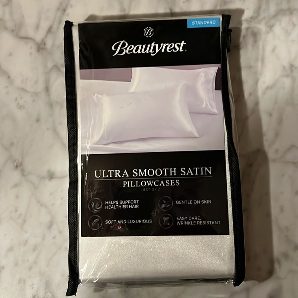 Standard Beautyrest Ultra Smooth Satin Pillowcases - Picture 2 of 3